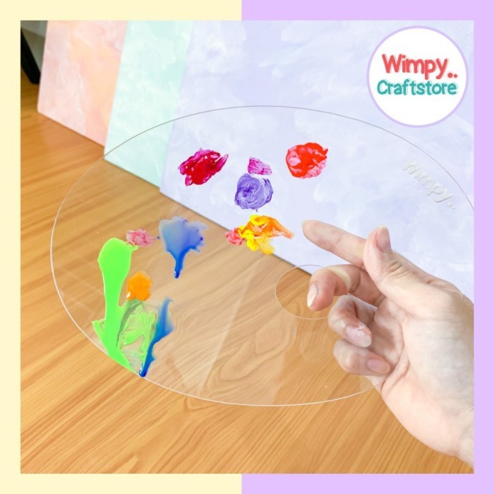 

Seka - Palette Cat Transparant Palet Lukis Cat Akrilik Minyak Cat Air Kanvas