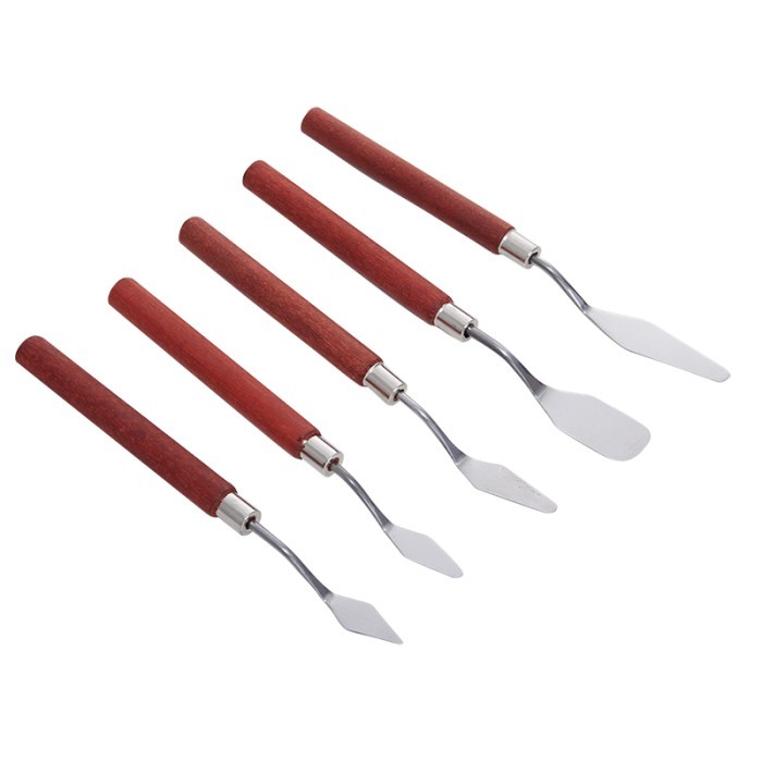 

Seka - Terbaru Isi 5 Pisau Palet Lukis Set Painting Knife Pisau Lukis Minyak