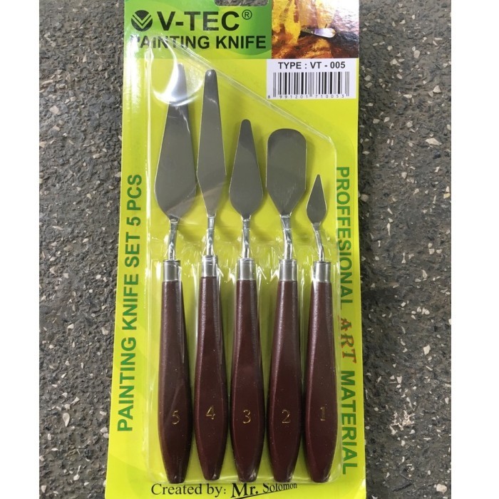 

Seka - Ter Murah Painting Knife Set Isi 5 / Pisau Palet Lukis / Paint Knife