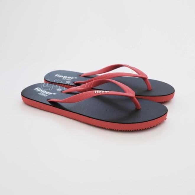 [Fipper Slim] - Bla/Red - Sandal Jepit Wanita/Perempuan