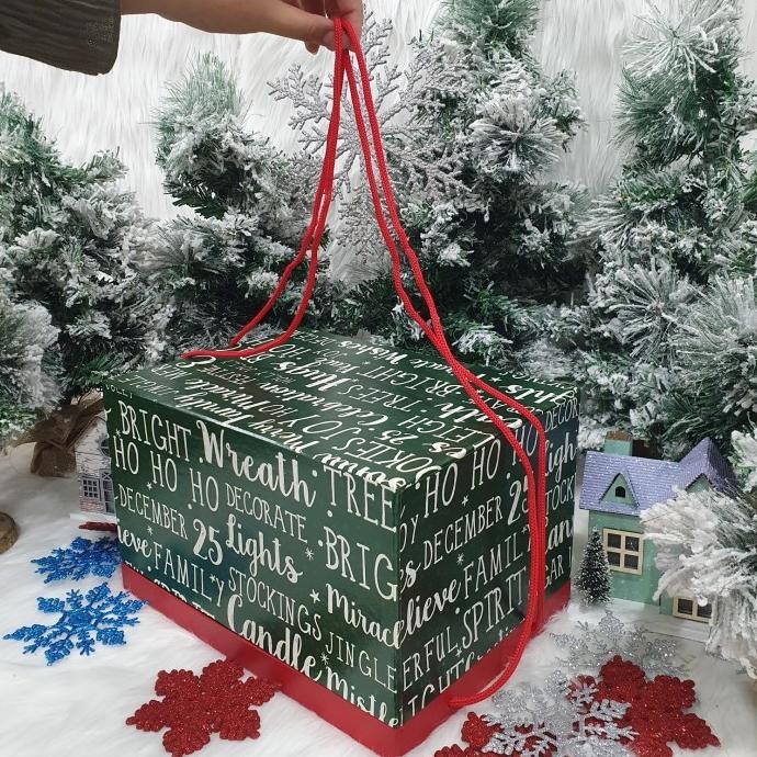 

Paket dekorasi hampers natal christmas parcel hadiah 80 PNK