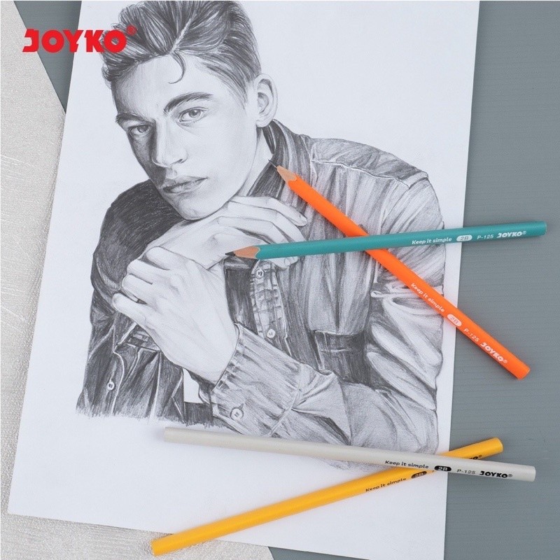 

(1pack) Pensil Pencil Joyko P-125 2B 1 Box 12 Pcs