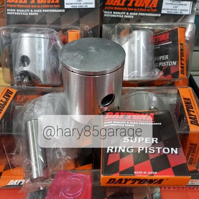 TERMURAH - PISTON KIT DAYTONA RACING SINGLE RING NINJA150R RR ORIGINAL JAPAN