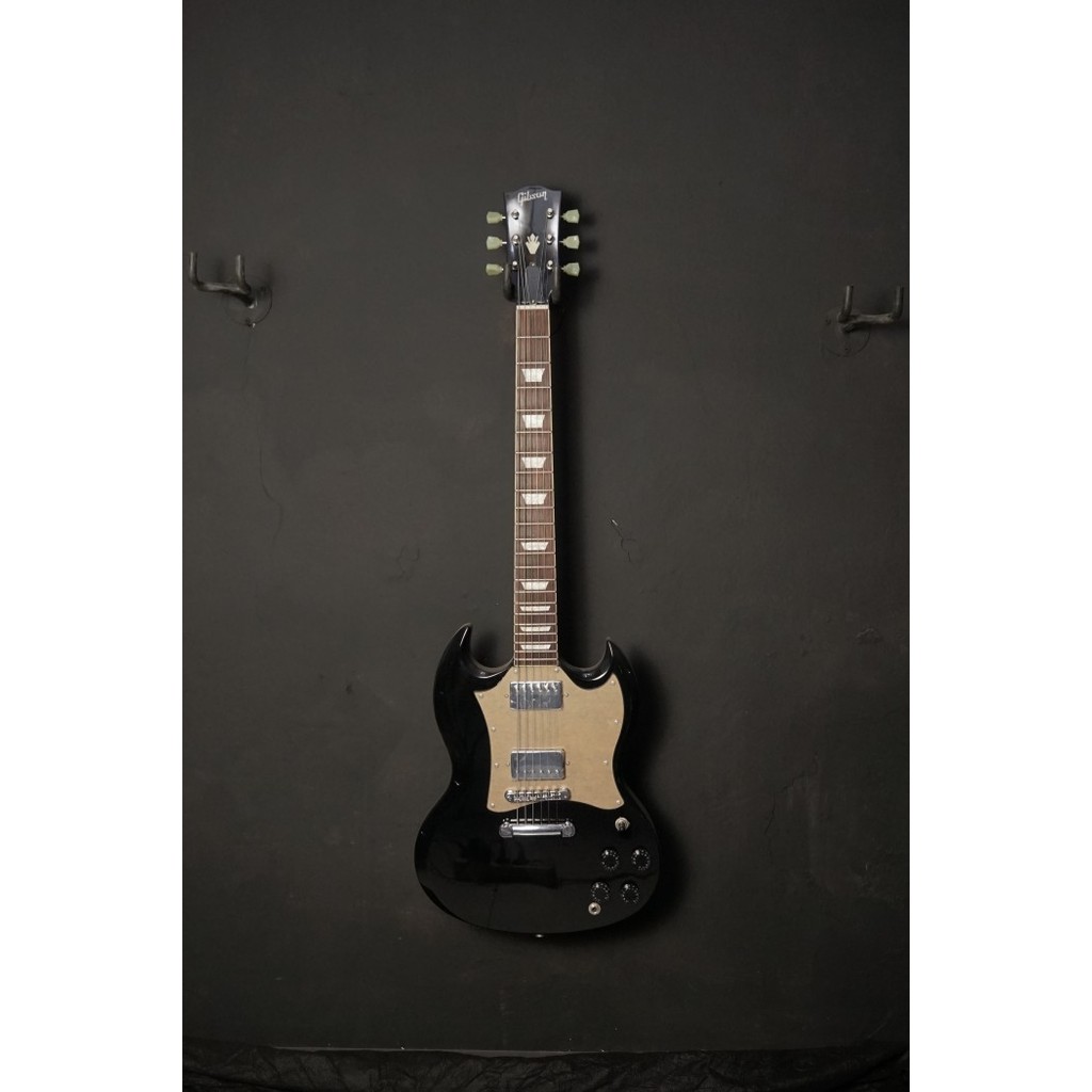 Gitar Guitar Elektrik Electric model SG Hitam Custom epiphone gibson