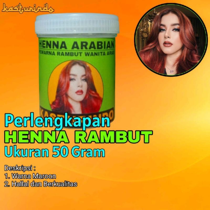 Pewarna Rambut Henna Arab Netto 50g