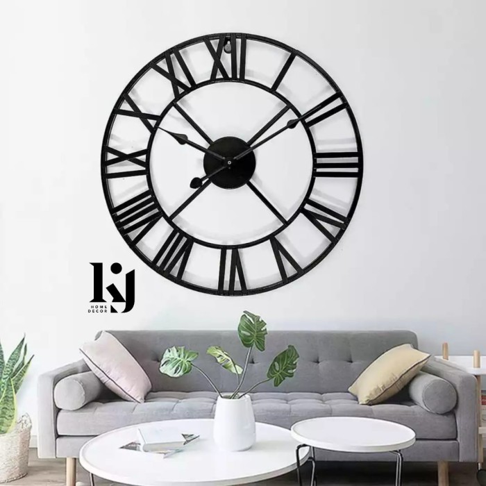 Jam Romawi Industrial Jam Romawi 60CM Dekorasi Industrial
