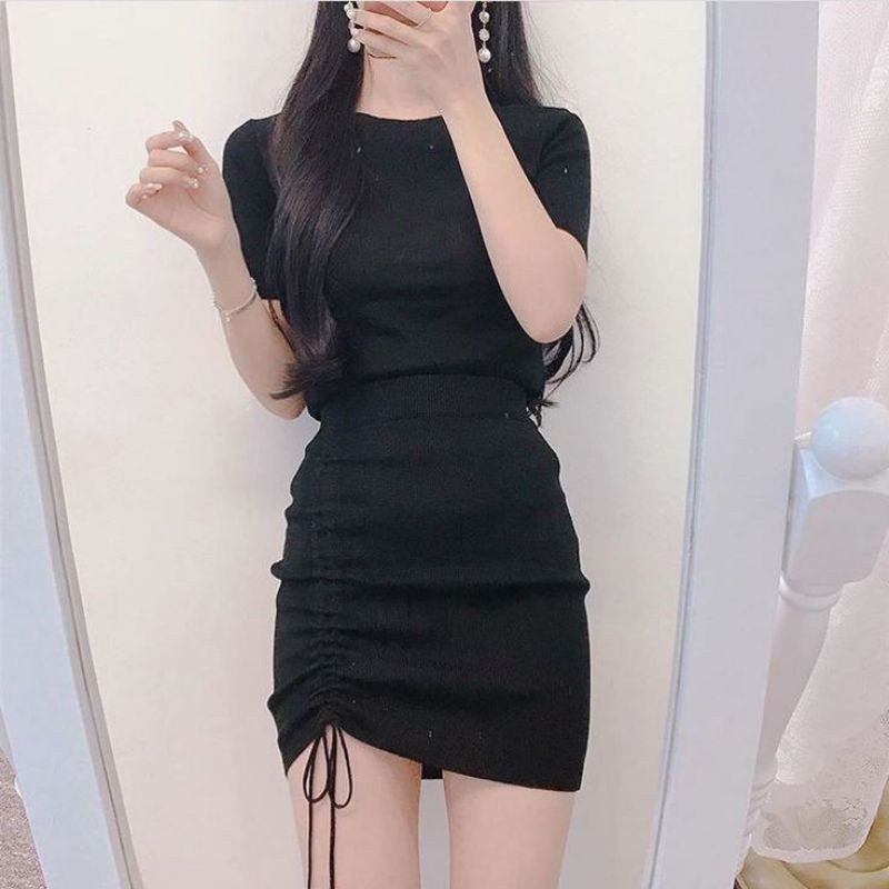 Bj Murah Gaun Seksi Kekinian Drees Dress Mini Pesta Slim Body Size M L Xl Dress Dreas Mididress Polo