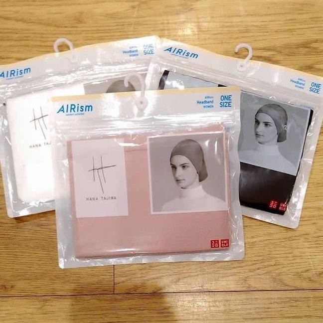 X Hana Tajima Airism Headband Daleman Hijab - Ciput Kerudung -