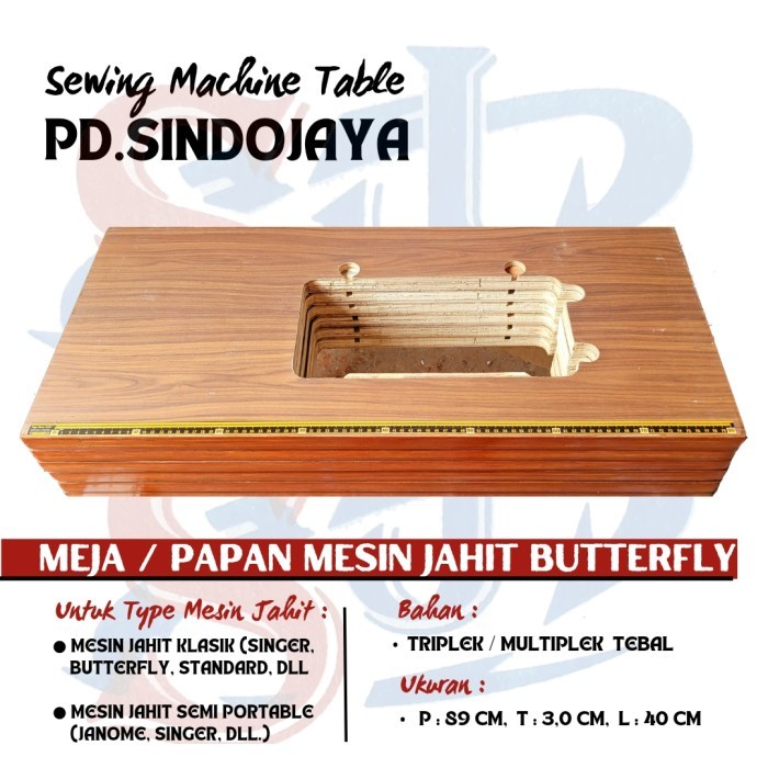 Produk Ready Meja Mesin Jahit Singer Butterfly Jadul