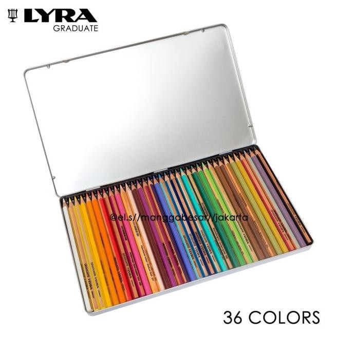 

Lyra Graduate Colour Cils 36 Warna ( Sil Warna ) Metal Box
