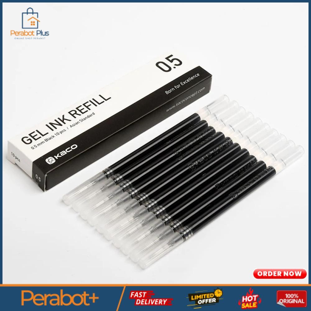 

Refill Pulpen Gel Tinta Hitam 0.5mm for Kaco PURE 1 PCS - K1622
