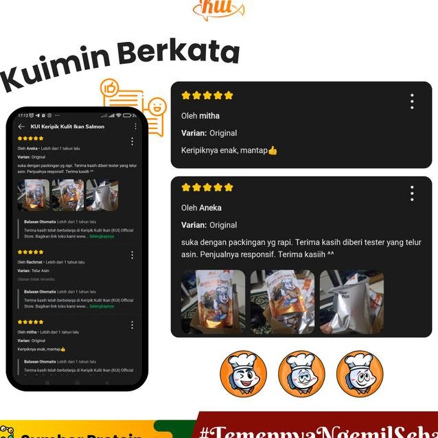 

Kui Salmon Skin Chips : (Keripik Kulit Ikan Salmon) - Rendang 1 Pcs