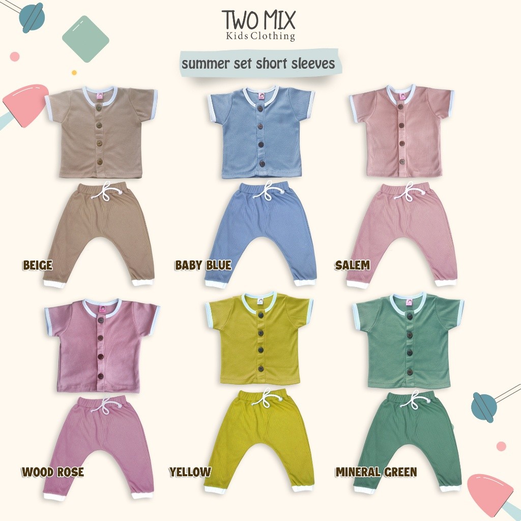 Baju Bayi One Set Outfit Setelan Baju Bayi Anak Laki-Laki / Perempuan Celana Panjang 0 6 12 Bulan -