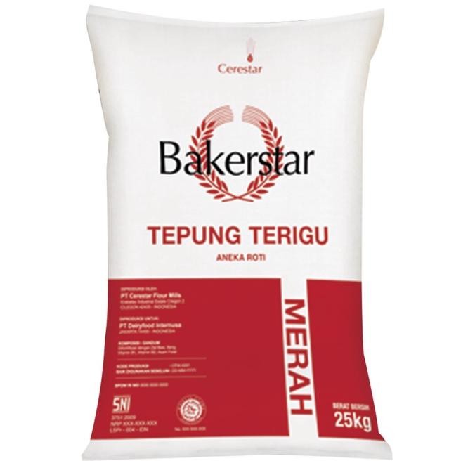 

Bakerstar Merah Tepung Terigu Protein Tinggi Roti High Wheat Flour