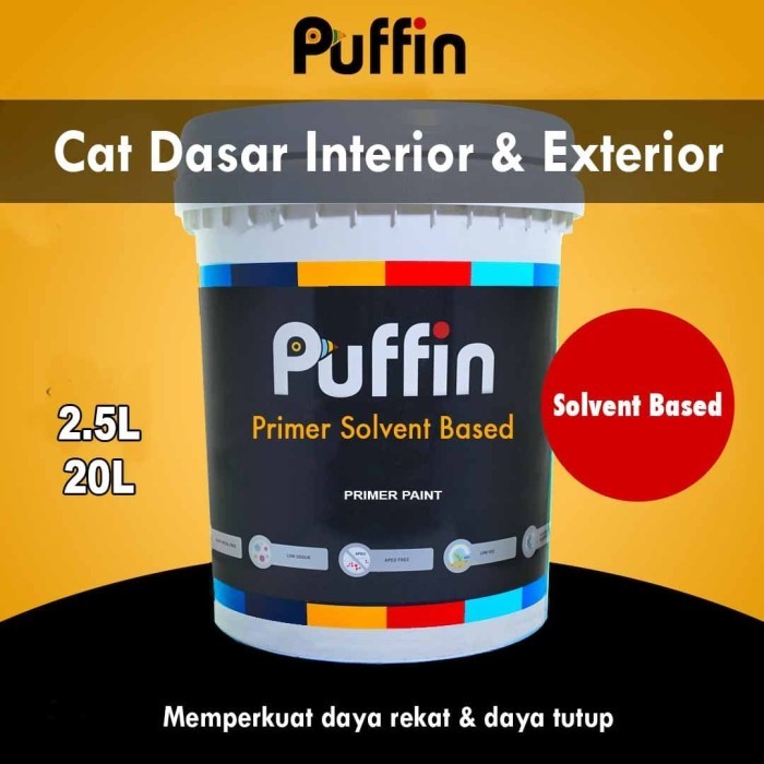 Cat Dasar solvent Puffin Primer Solvent Based 20L alkali sealer