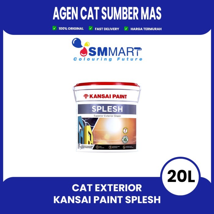 KANSAI PAINT splesh cat exterior semua warna TINTING 20 liter pail