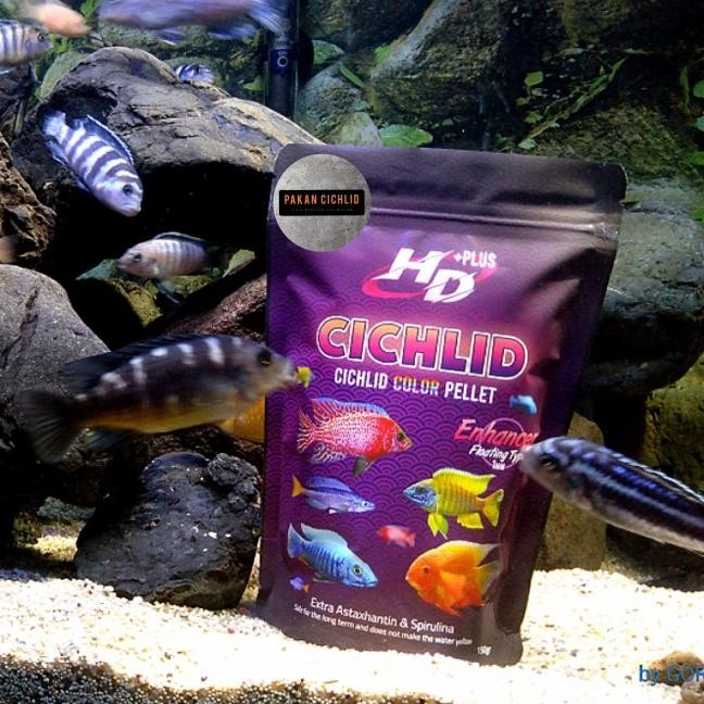 [Pakan Cichlid] Pelet Ikan Hd+ Cichlid Enhancer 150 Gr