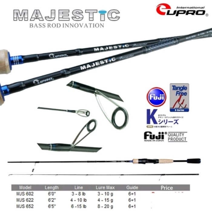 Joran pancing EUPRO MAJESTIC Spinning Bait finesse