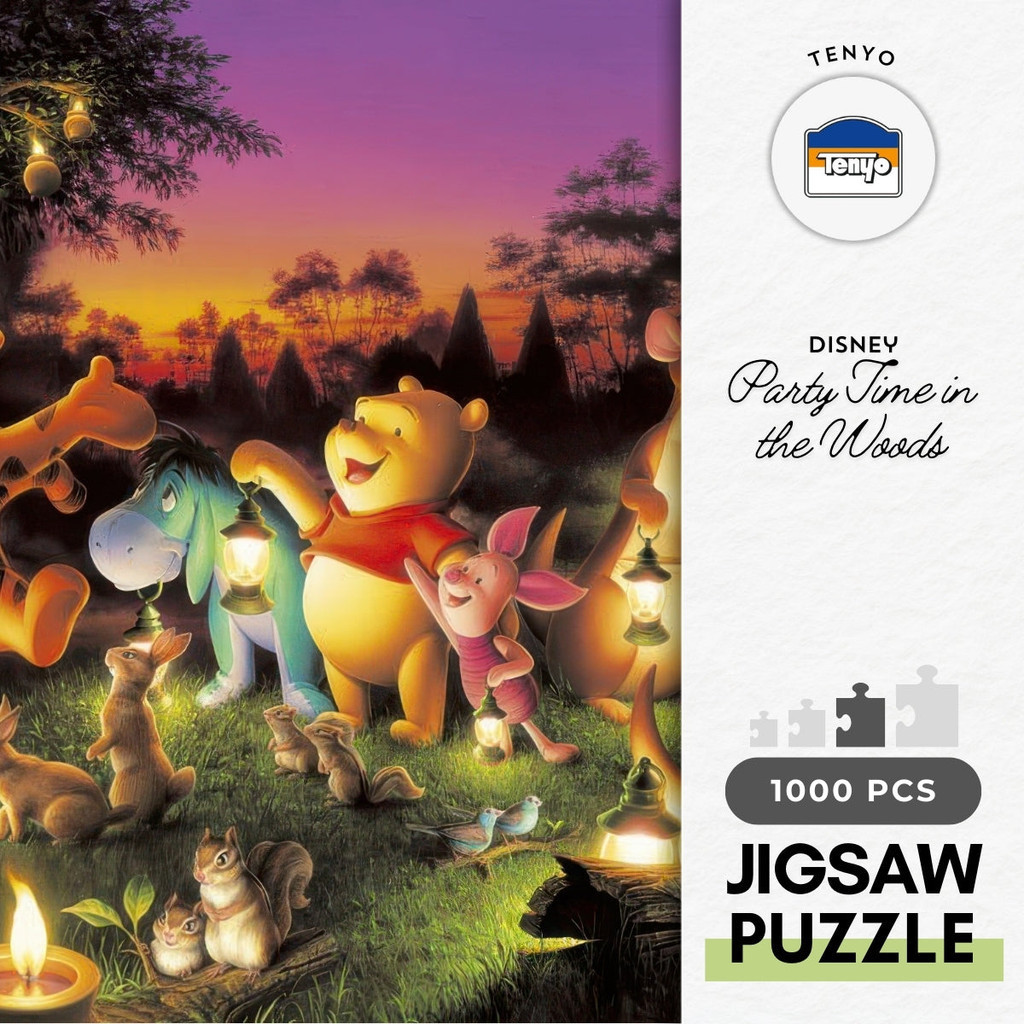 Tenyo D-1000-270 Disney - Winnie the Pooh - Party Time in the Woods Jigsaw Puzzle