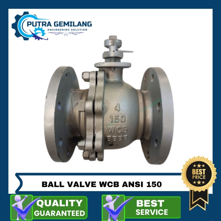 6" inch / BALL VALVE TYPE FLANGE WCB ANSI 150  / ORIGINAL