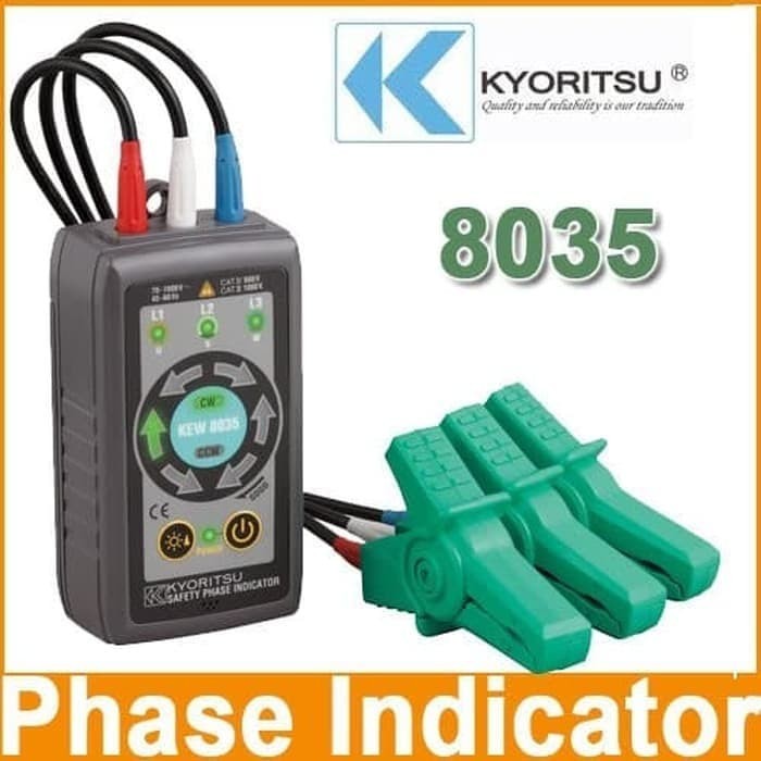 Kyoritsu 8035 safety Non contact 3 phase indicator sequence checker