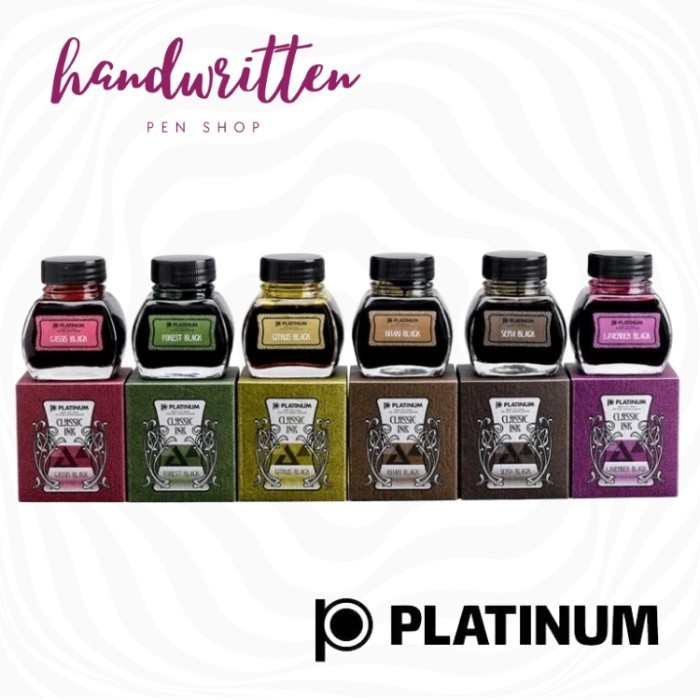 

PLATINUM Classic Fountain Pen Ink 60ml - Water Resistant & Permanent