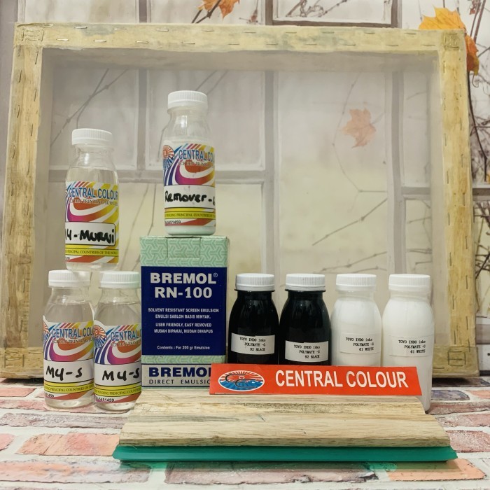 

Paket Sablon Pemula Plastik Toyo Indo Inks Polymate Screen T120