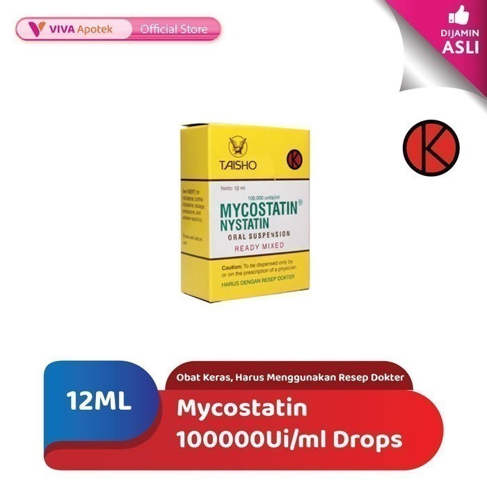 Mycostatin 100000 UI/ml Drops (12 ml)