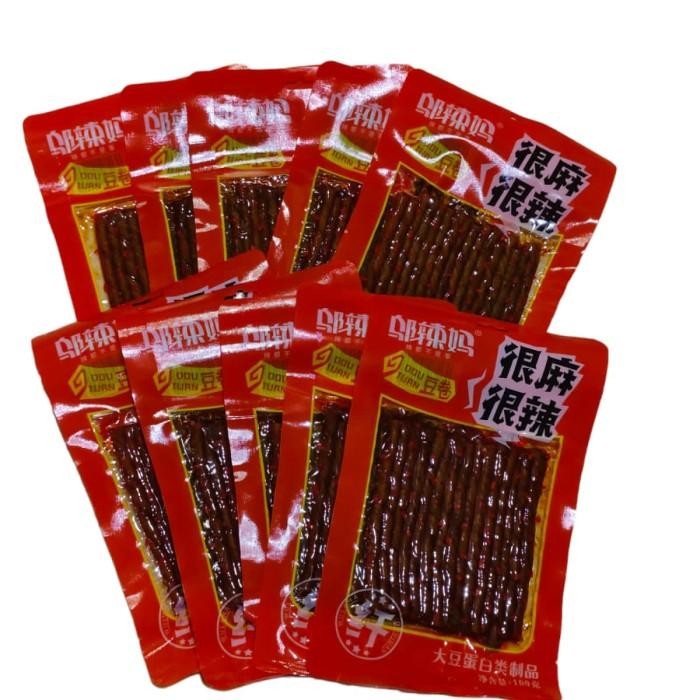 

Halal Paket 10 Pcs Latiao Snack Camilan Viral Spicy Original Wulama