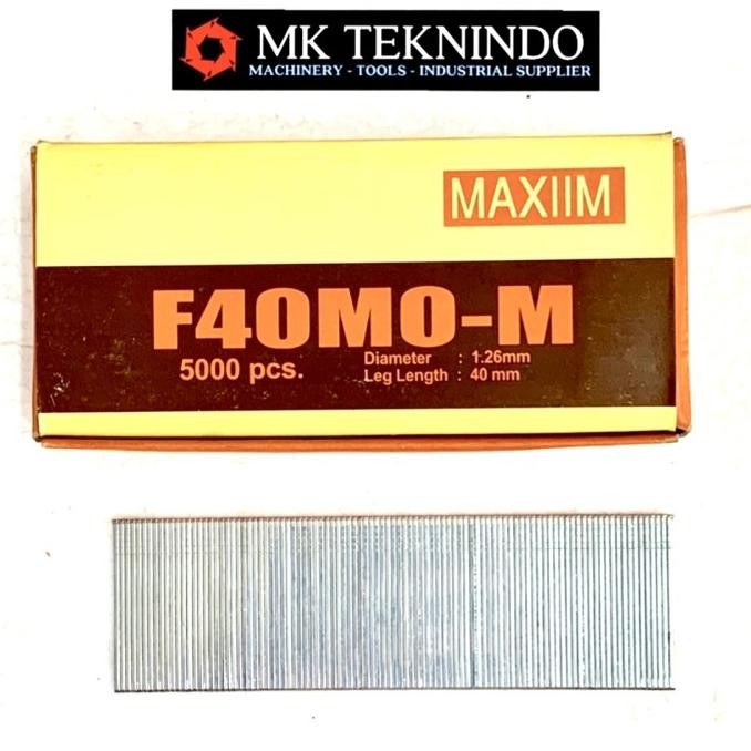

MAXIIM F 40 REFILL AIR NAILER STAPLES STAPLER ISI MATA PAKU TEMBAK F40 ORIGINAL DAN TERPERCAYA