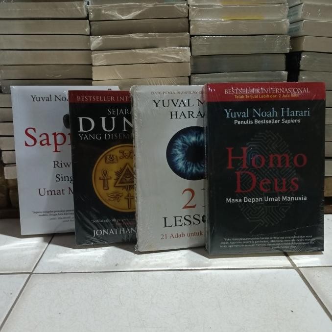 

Paket 4 Buku Sejarah Dunia Yang Di Sembunyikan - Sapiens - Homo Deus - ABD
