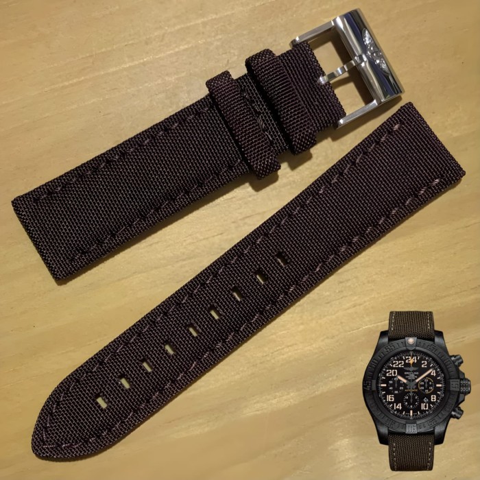 Jual Replacement Strap Kanvas For Breitling Avanger Hurricane 7002.22 Btbc