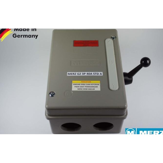Merz Gz 40A/3P Buatan Jerman (Std A) Cos/Ohm Saklar/Handle Genset
