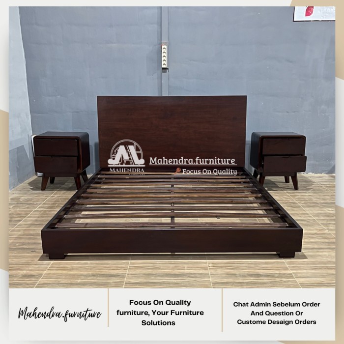 Dipan Tempat Tidur 160x200 Jati Tempat Tidur Dipan Minimalis Kayu Jati Modern