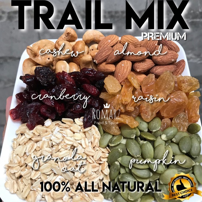 

Trailmix Granola #01 Roasted Mixed Nut - Super Food Almond Mede 1Kg