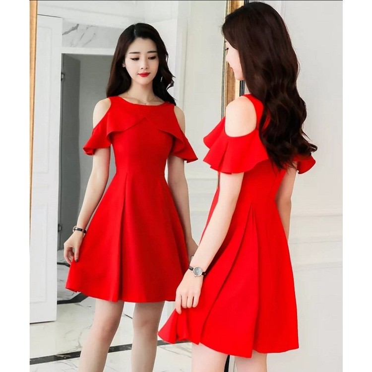 Dres Natal 2024 Natalan Kondangan Natal Dress Midi Korea Dres Dris Dress Dres Drs Natalan Cantik Dre