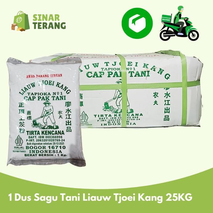 

Sagu Cap Pak Tani Liauw Tjoei Kang / Tepung Tapioka 1 KARTON 25 KG