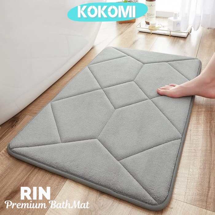 KOKO RIN Preum Keset Memory Foam Keset Kamar Mandi Tebal Antislip Bathroom Mat Memory Foam Keset