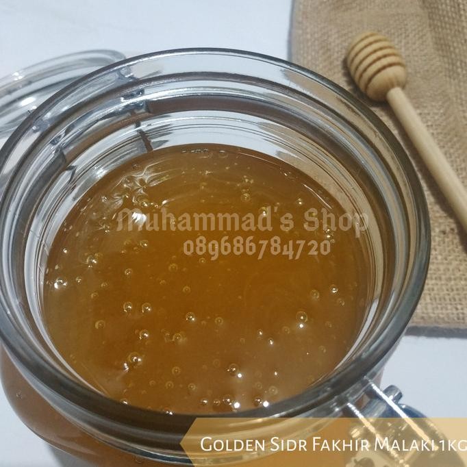 

Madu Yaman Golden Sidr Fakhir Malaki | Lebah liar | Asli & Murni | 1kg