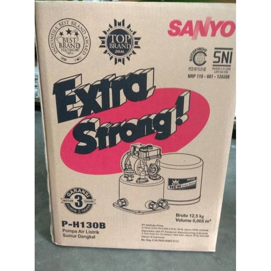 Pompa Air Sanyo P-H130B / Ph 130 B  Ready