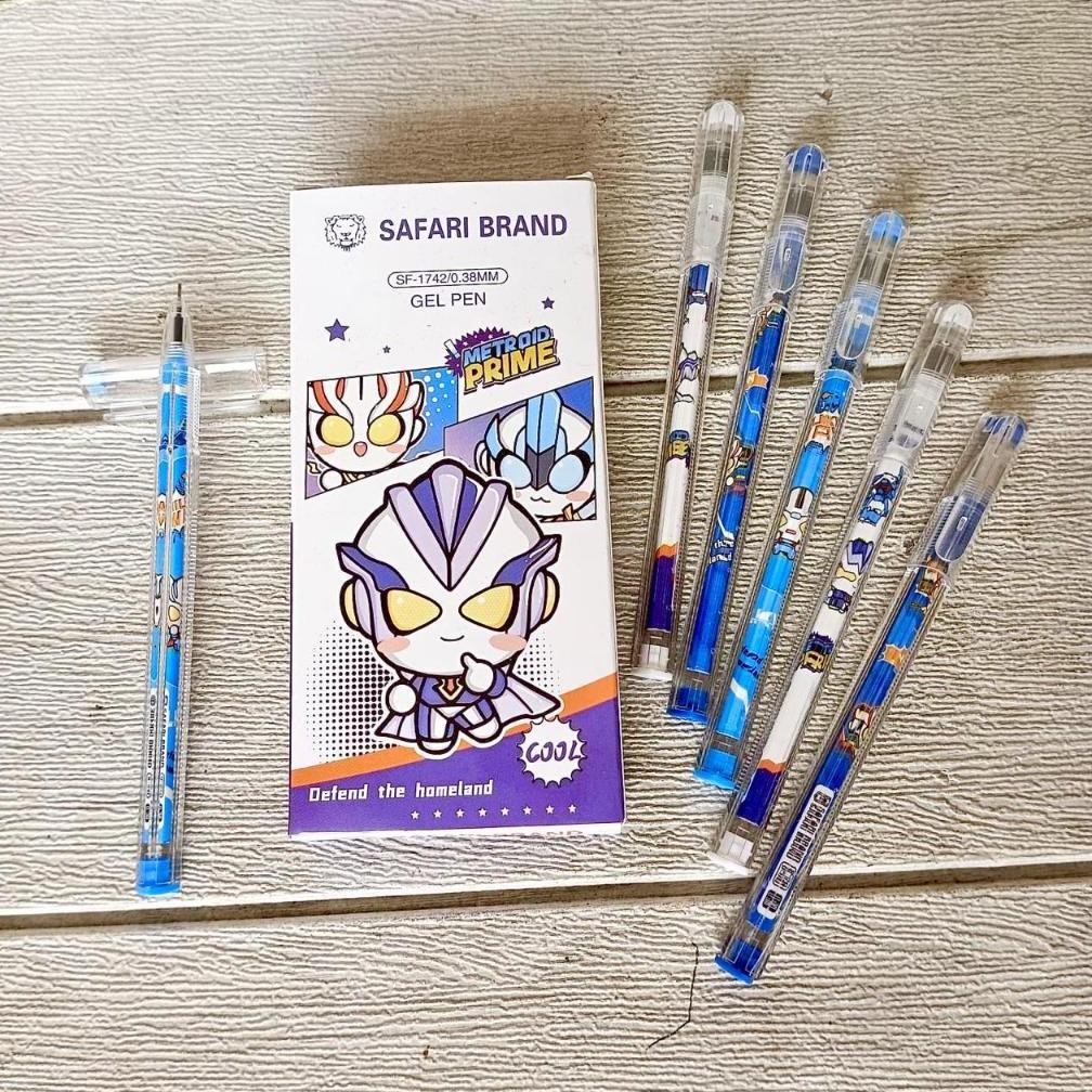 

Bolpen Gel / Pulpen karakter Gel Merk Safari Segitiga