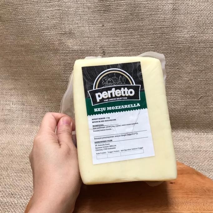 

Keju Mozarella PERFETTO 1KG / KEJU PIZZA / MOZARELLA CHEESE TA