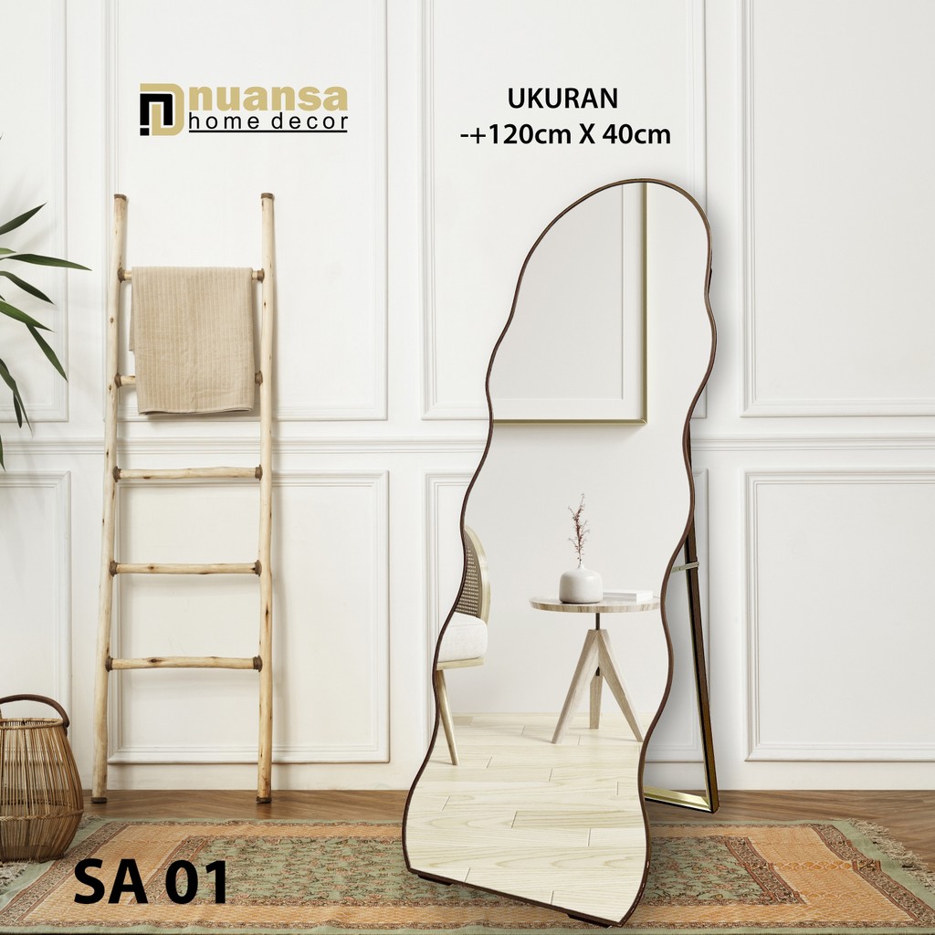 Cermin Standing Aesthetic - Aesthetic Mirror - Standing Mirror Aesthetic