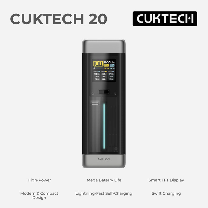 CUKTECH 20 Power Bank 25.000mAh 210W Max