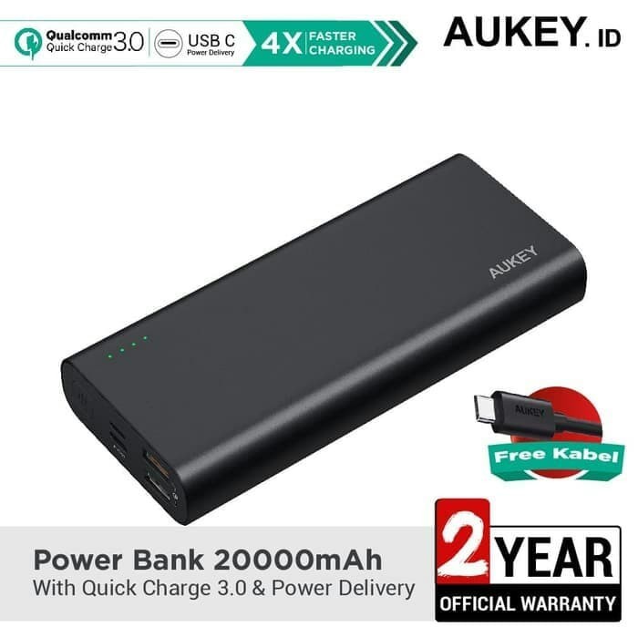 Power bank Aukey 20000Mah Warranty 2 Years