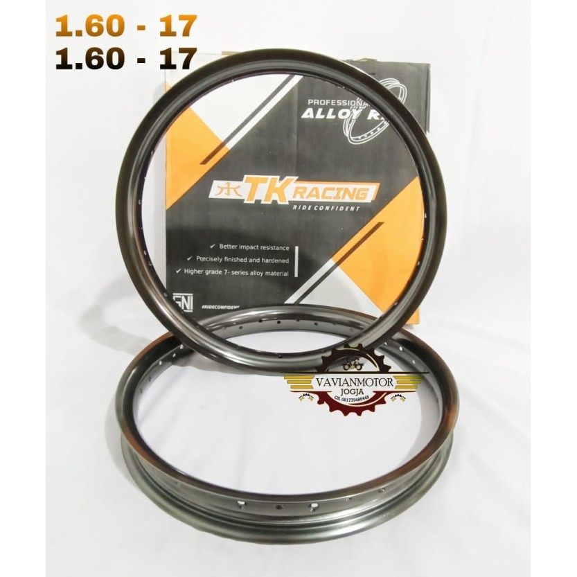 Veleg velg peleg pelek pelg velk TK racing 160 ring 17 grey abu abu U