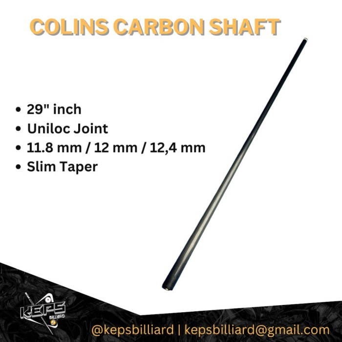 270324 COLINS CARBON SHAFT - SHAFT STICK BILLIARD - SHAFT CARBON