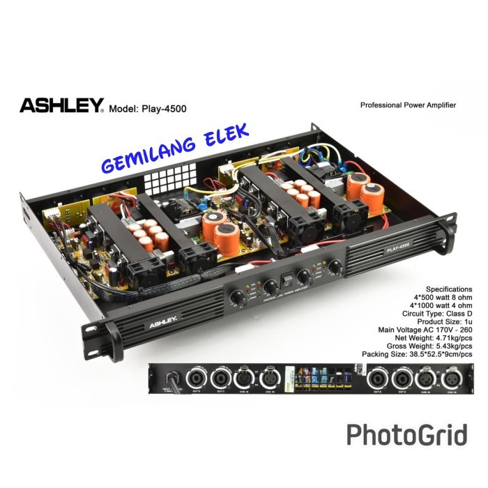 POWER ASHLEY PLAY 4500 Class D Original