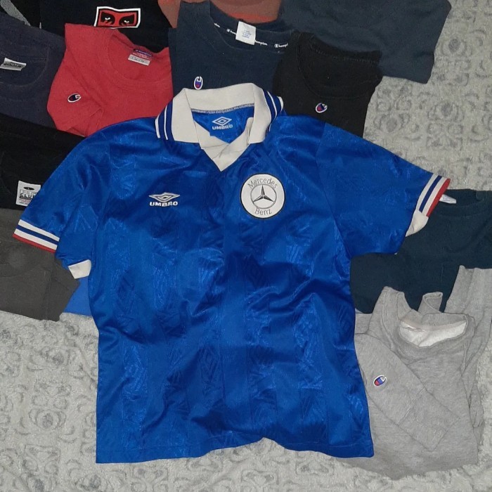 [SOLD] UMBRO JERSEY VINTAGE MERCEDES BENZ MERCY FRANCE ORIGINAL BOLA