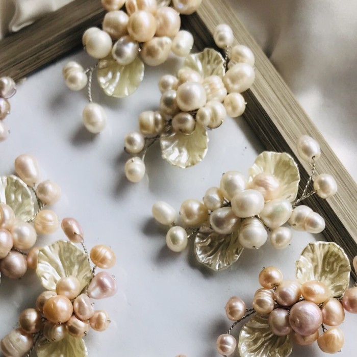 Pin - Bros Brooch Peniti Pin Mutiara Air Tawar Asli